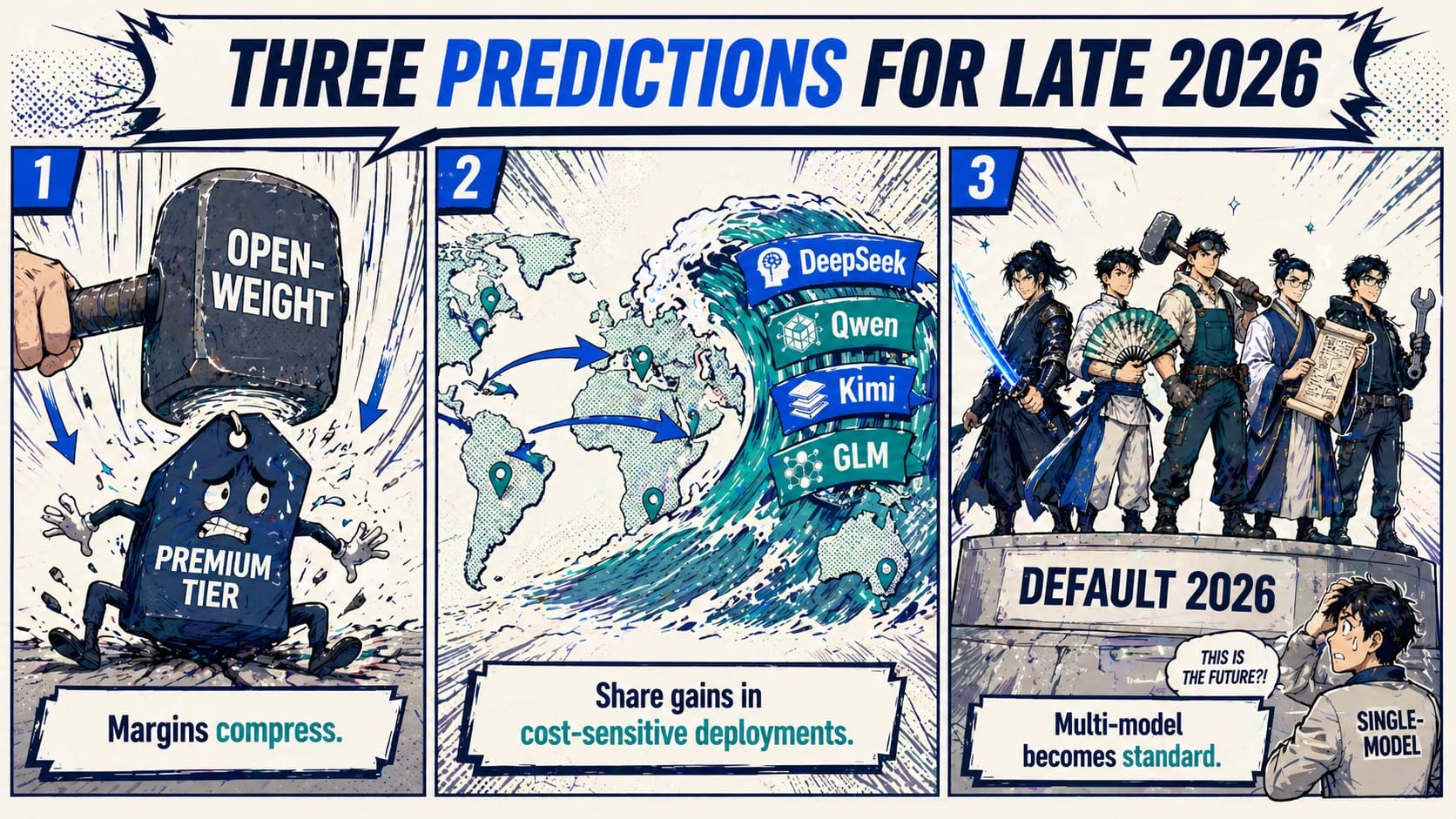 Three 2026 predictions: margin compression, Chinese share gains, multi-model becomes standard