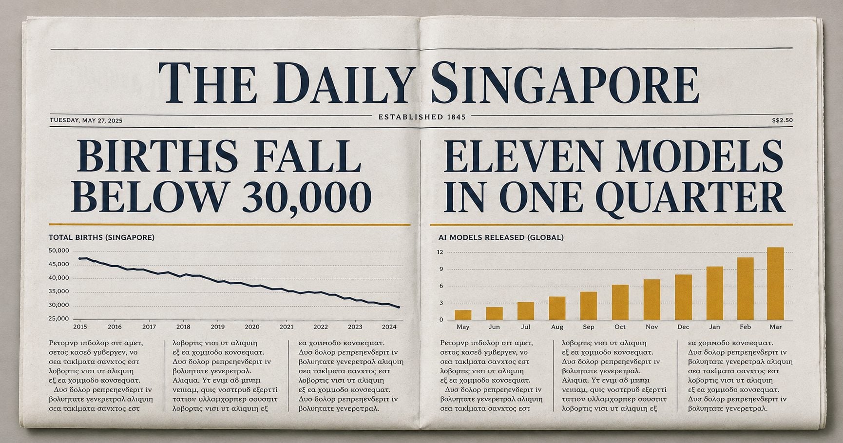 Singapore Makes About 82 Babies a Day