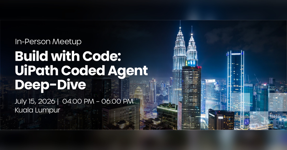 Build with Code: UiPath Coded Agent Deep-Dive